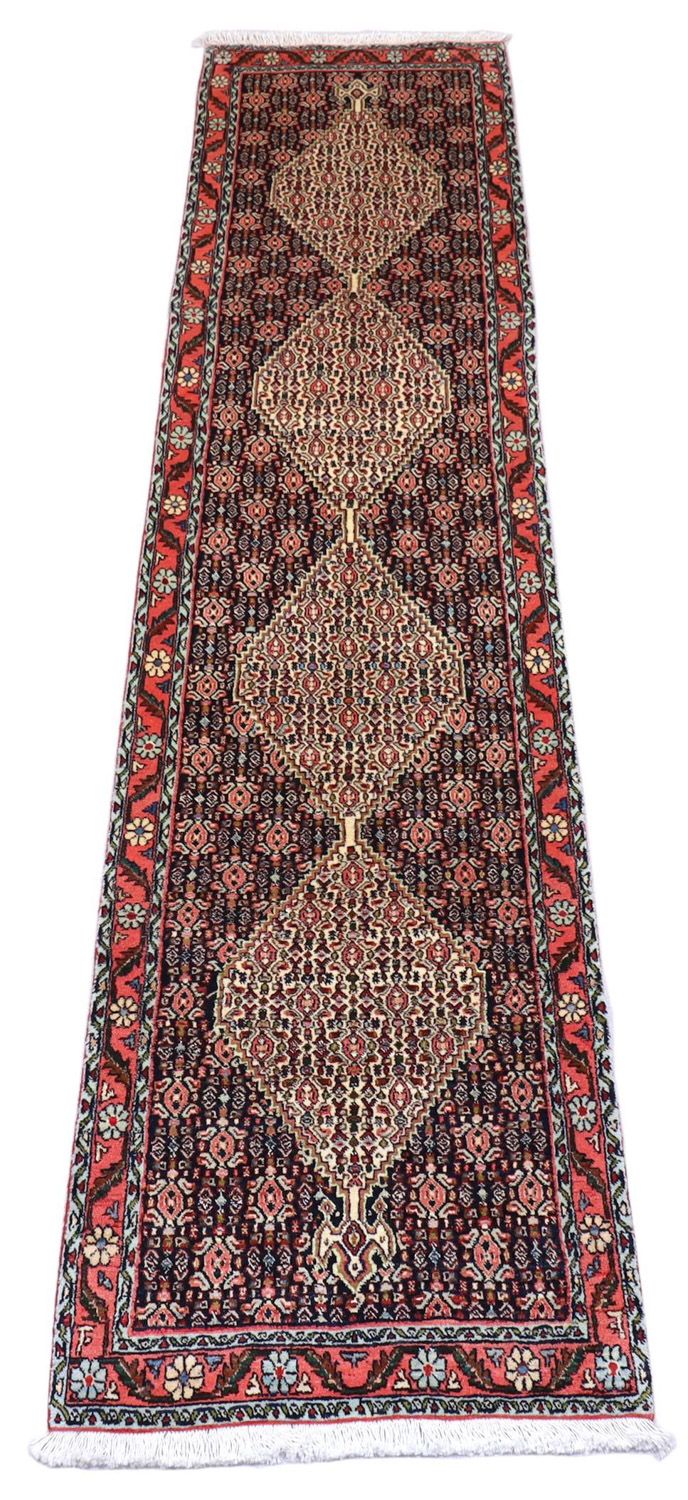 Tappeto corsia Tappeto Persero - Bidjar - 288 x 69 cm - blu scuro