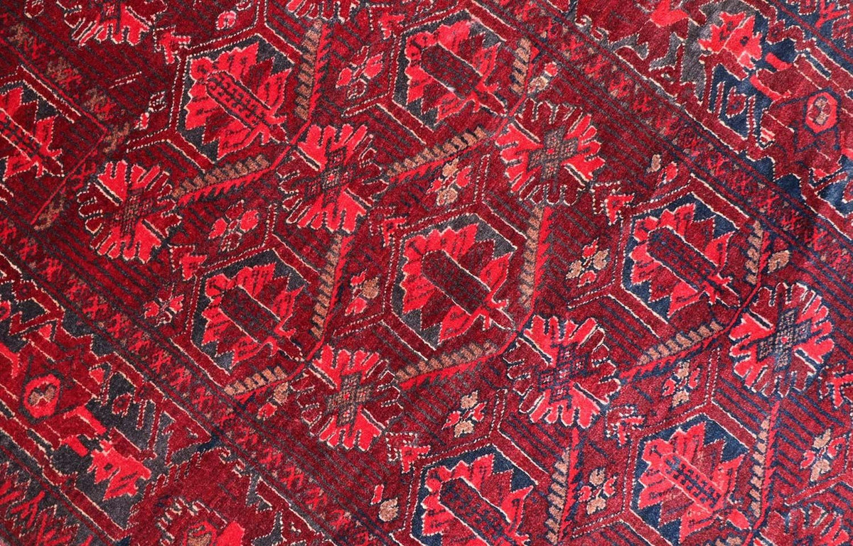 Tappeto afgano - 119 x 76 cm - rosso scuro