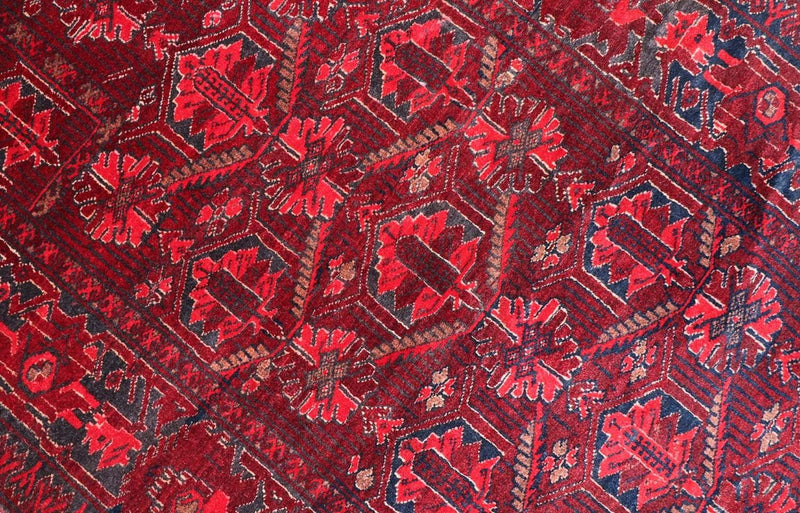 Tappeto afgano - 119 x 76 cm - rosso scuro