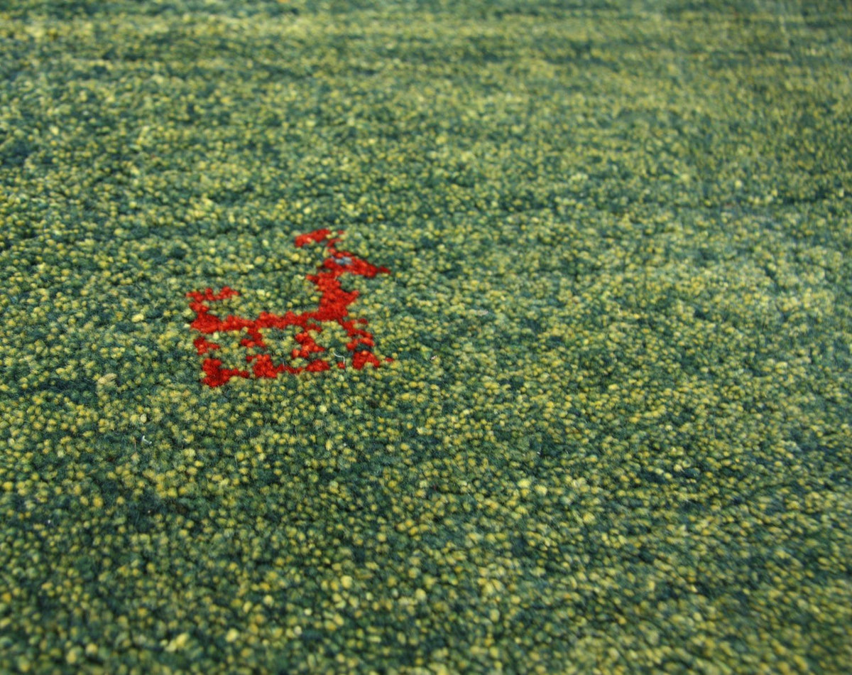 Tappeto corsia Tappeto Gabbeh - Persero - 233 x 84 cm - verde