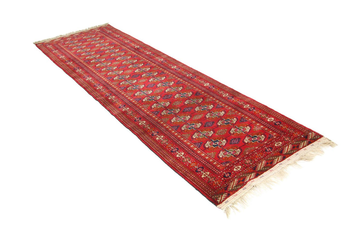 Tappeto corsia Tappeto afgano - Bukhara - 285 x 88 cm - rosso