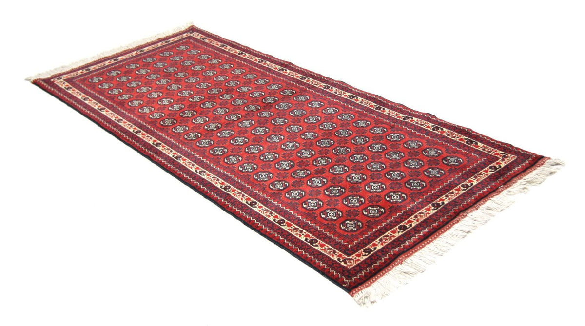 Tappeto corsia Tappeto afgano - Bukhara - 258 x 87 cm - rosso