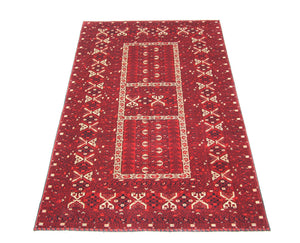 Tappeto afgano - 252 x 166 cm - rosso