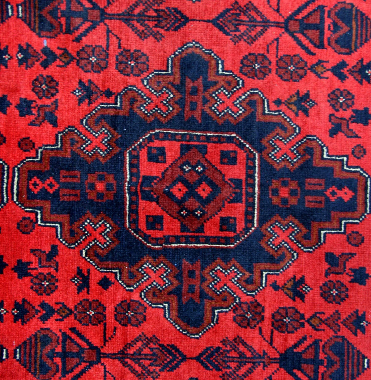 Tappeto afgano - Kunduz - 292 x 197 cm - rosso