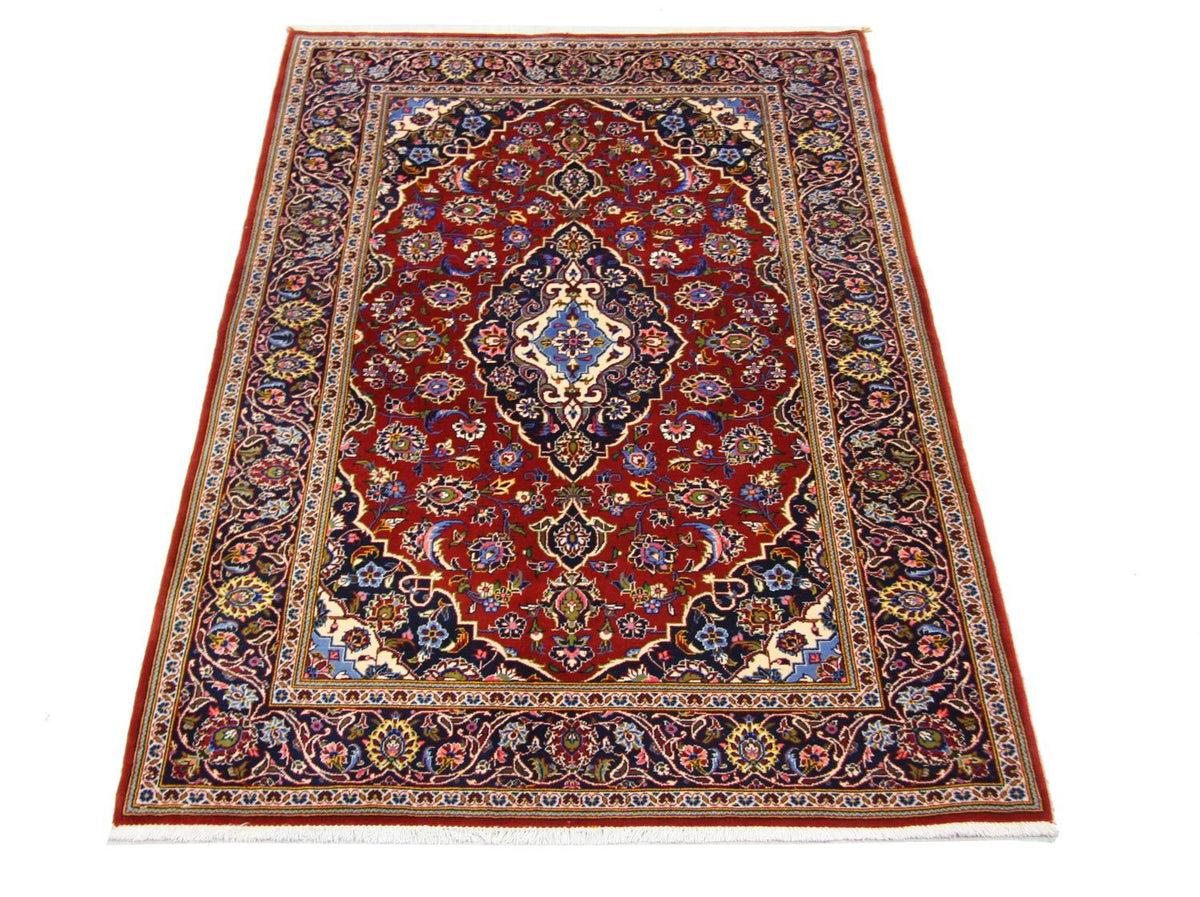 Tappeto Persero - Keshan - 204 x 138 cm - blu