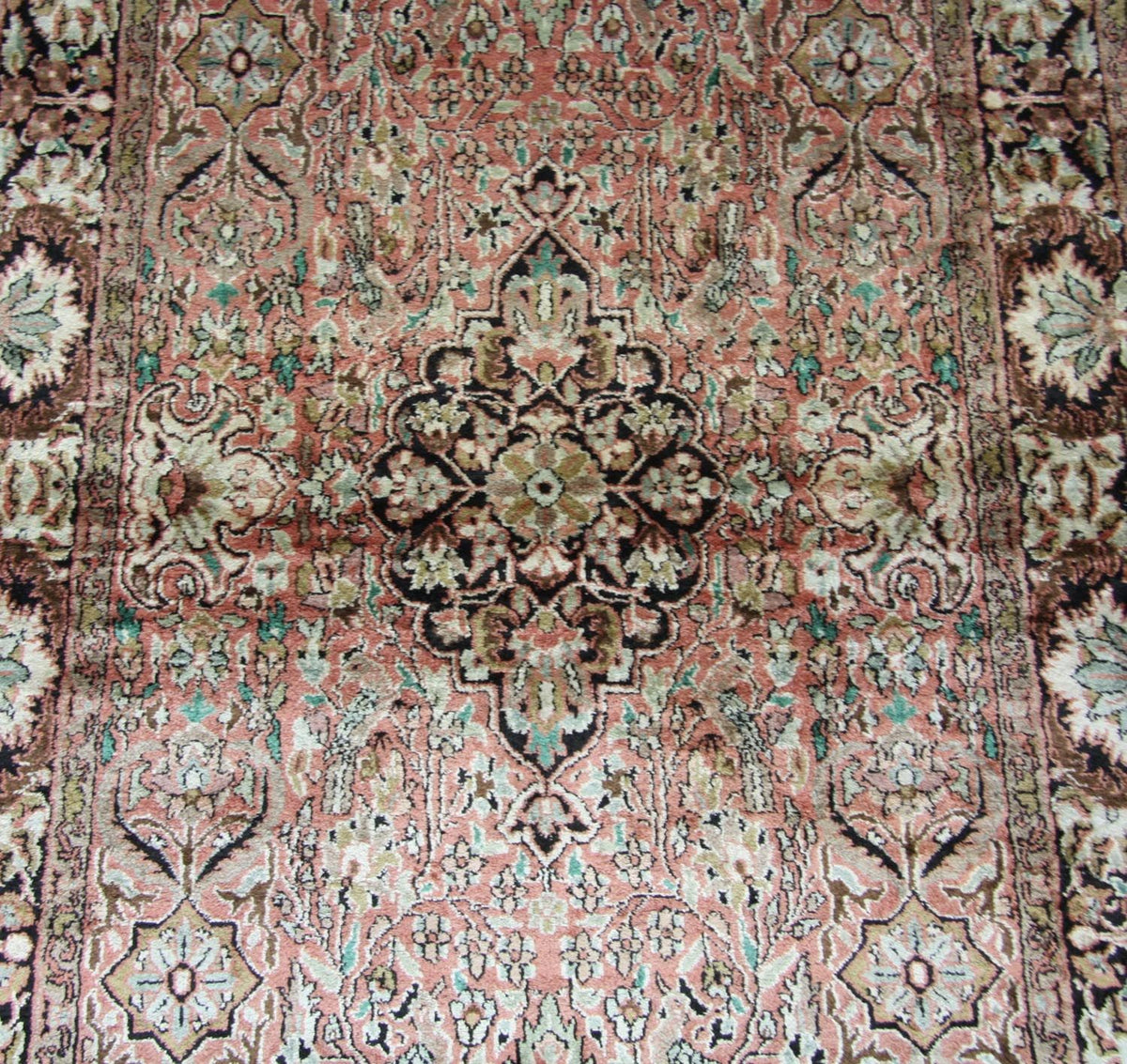 Tappeto di seta - Seta del Kashmir - 164 x 91 cm - marrone