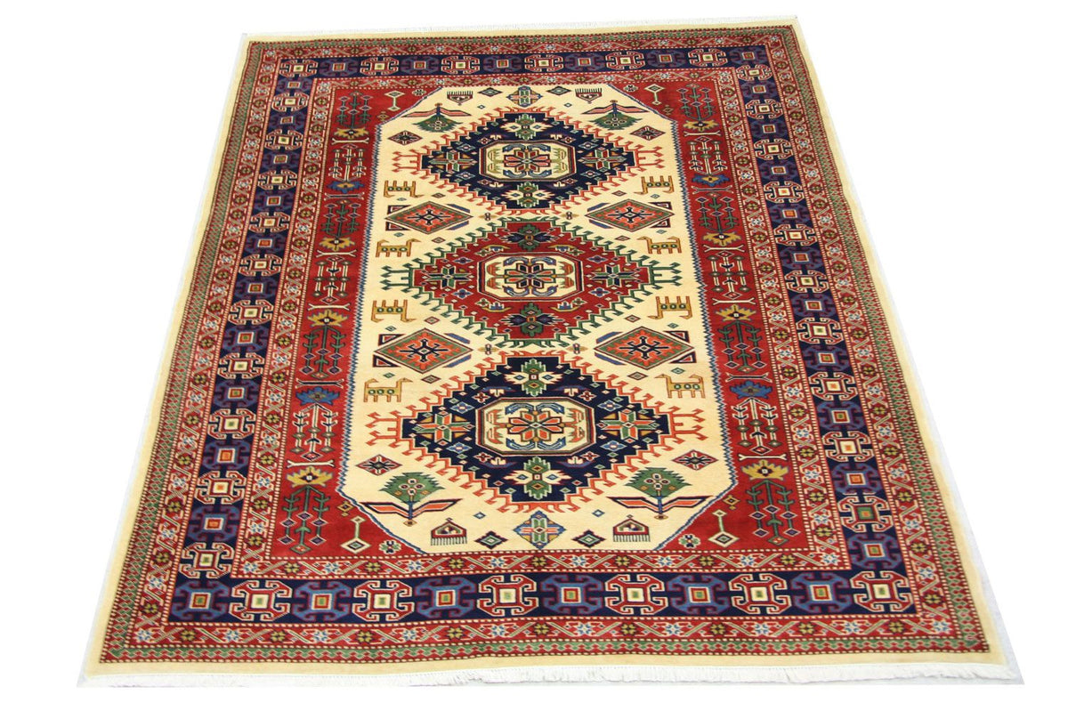 Tappeto afgano - 194 x 146 cm - beige