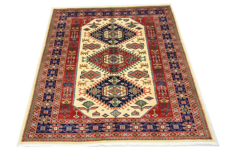 Tappeto afgano - 194 x 146 cm - beige
