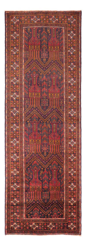 Tappeto corsia Tappeto Belutsch - 292 x 103 cm - rosso scuro
