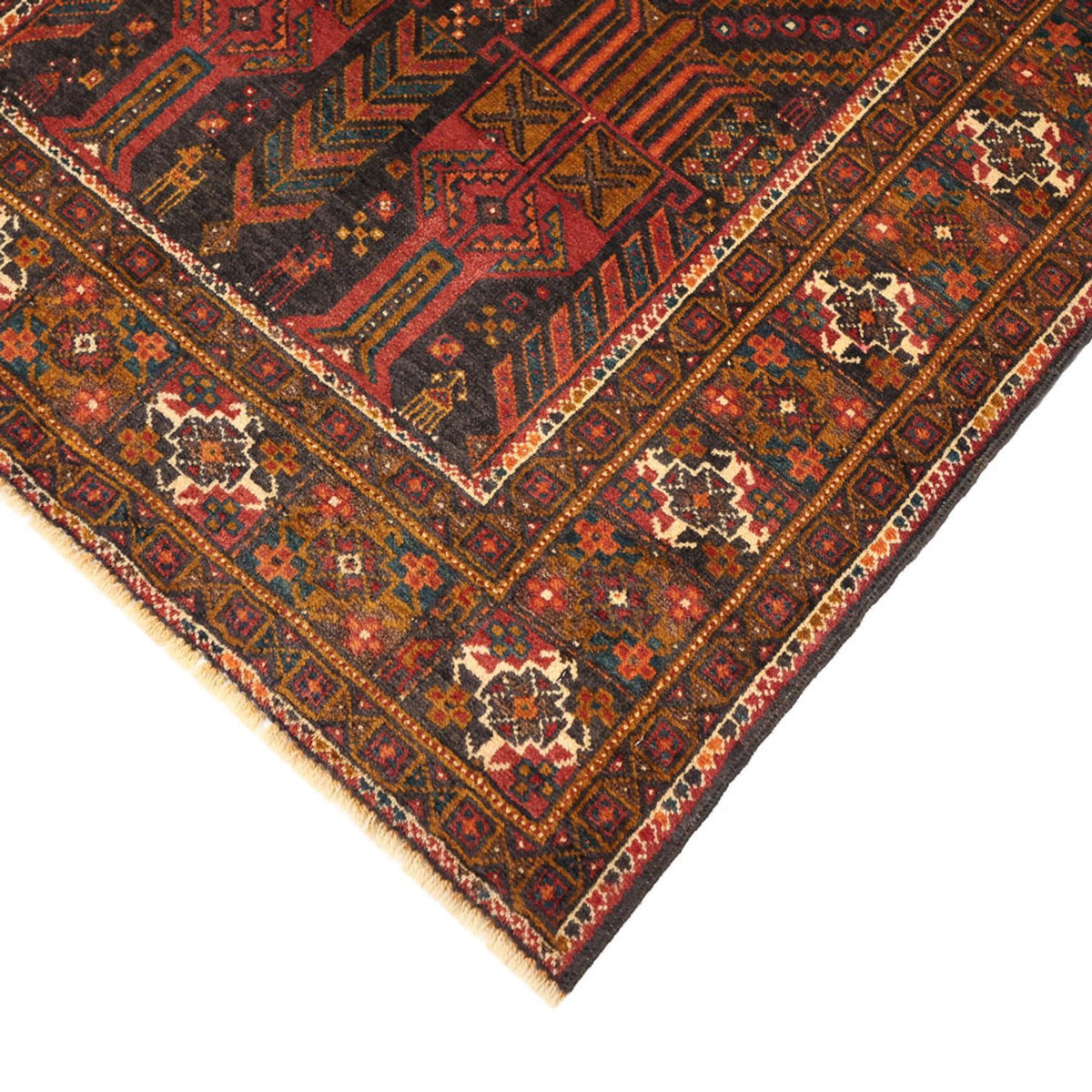 Tappeto corsia Tappeto Belutsch - 292 x 103 cm - rosso scuro
