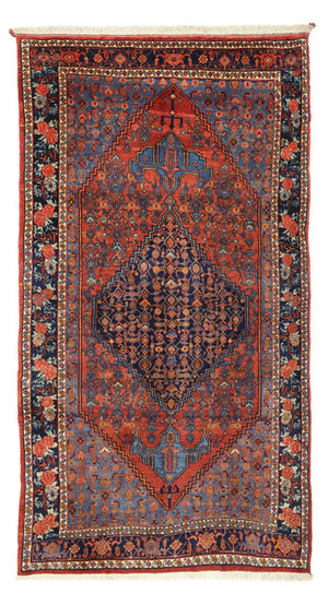 Tappeto Persero - Bidjar - 257 x 143 cm - rosso scuro