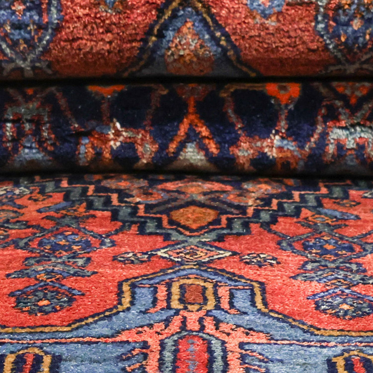 Tappeto Persero - Bidjar - 257 x 143 cm - rosso scuro