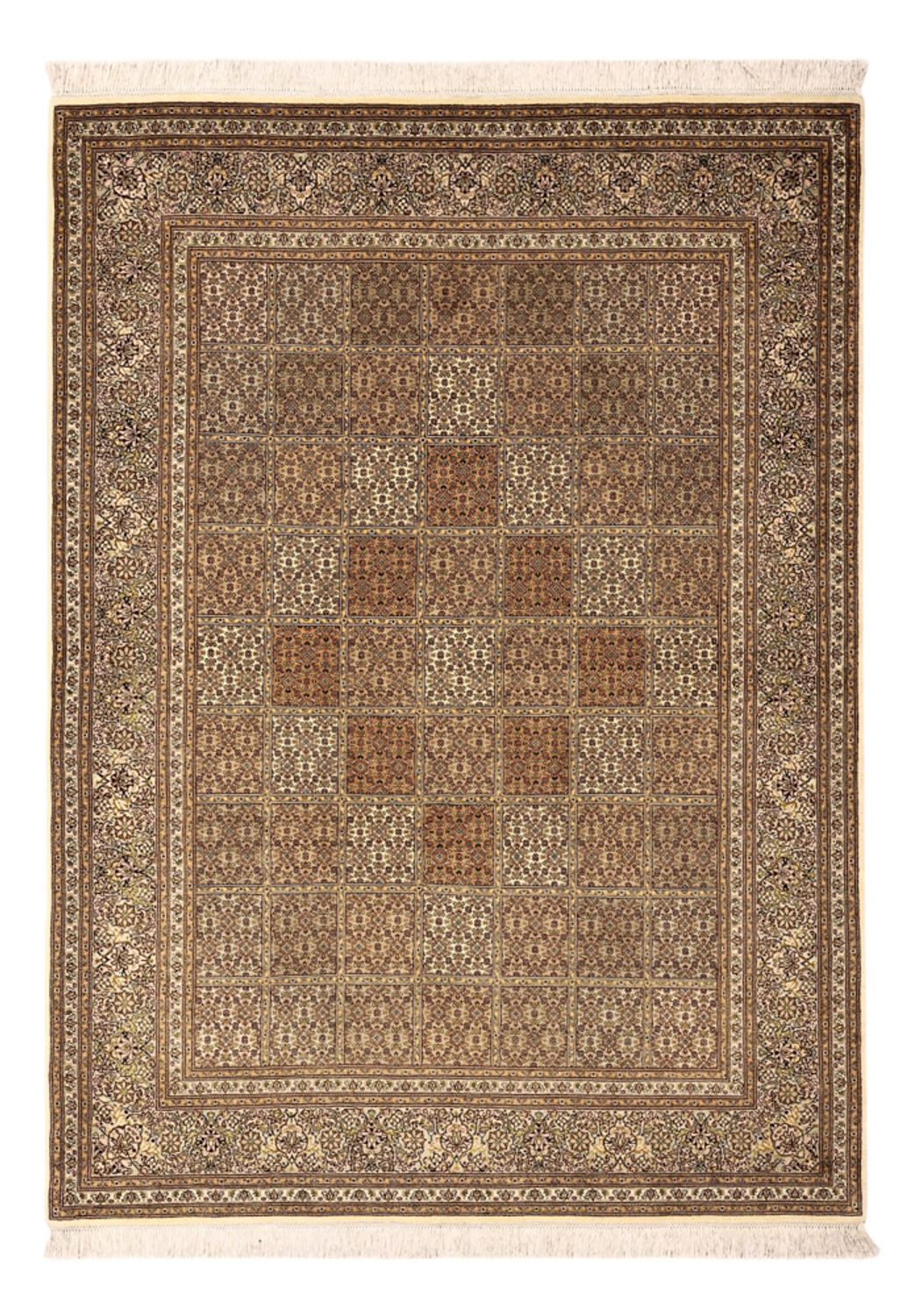 Tappeto Persero - Tabriz - Reale - Reale - 207 x 151 cm - beige scuro