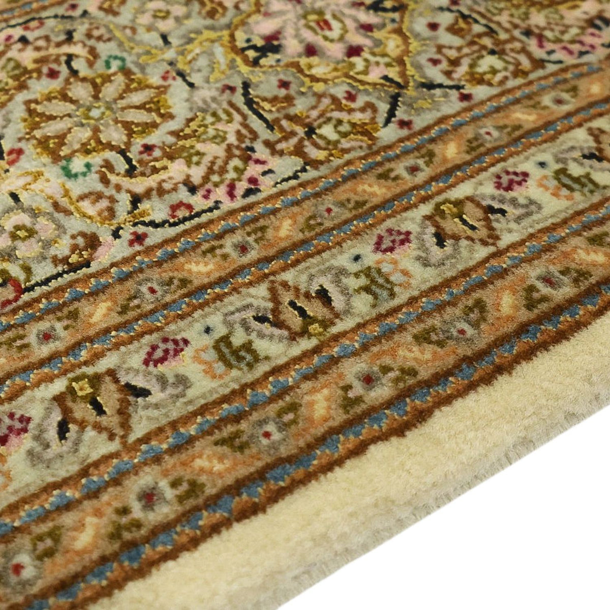 Tappeto Persero - Tabriz - Reale - Reale - 207 x 151 cm - beige scuro
