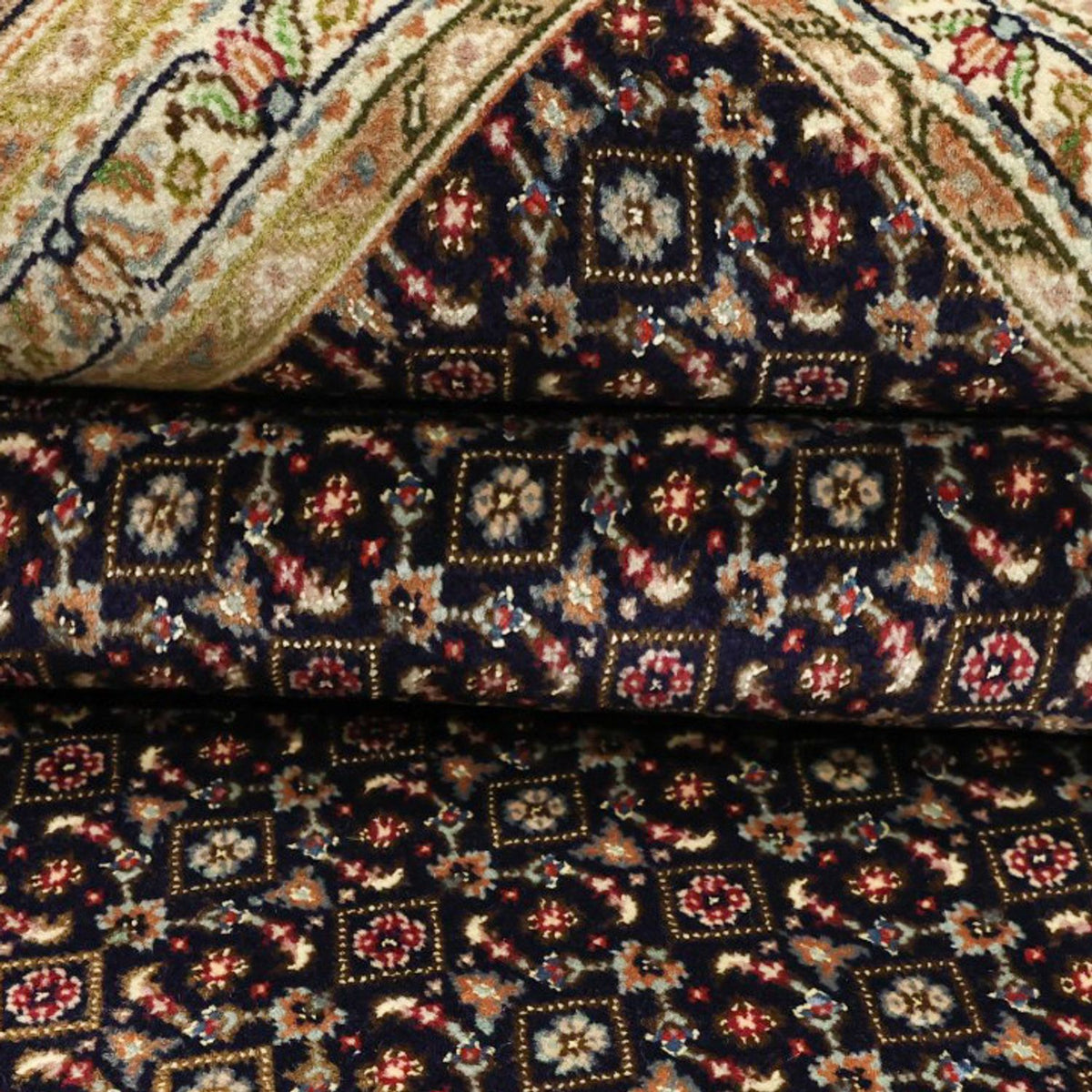 Tappeto Persero - Tabriz - Reale - Reale - 194 x 153 cm - beige scuro