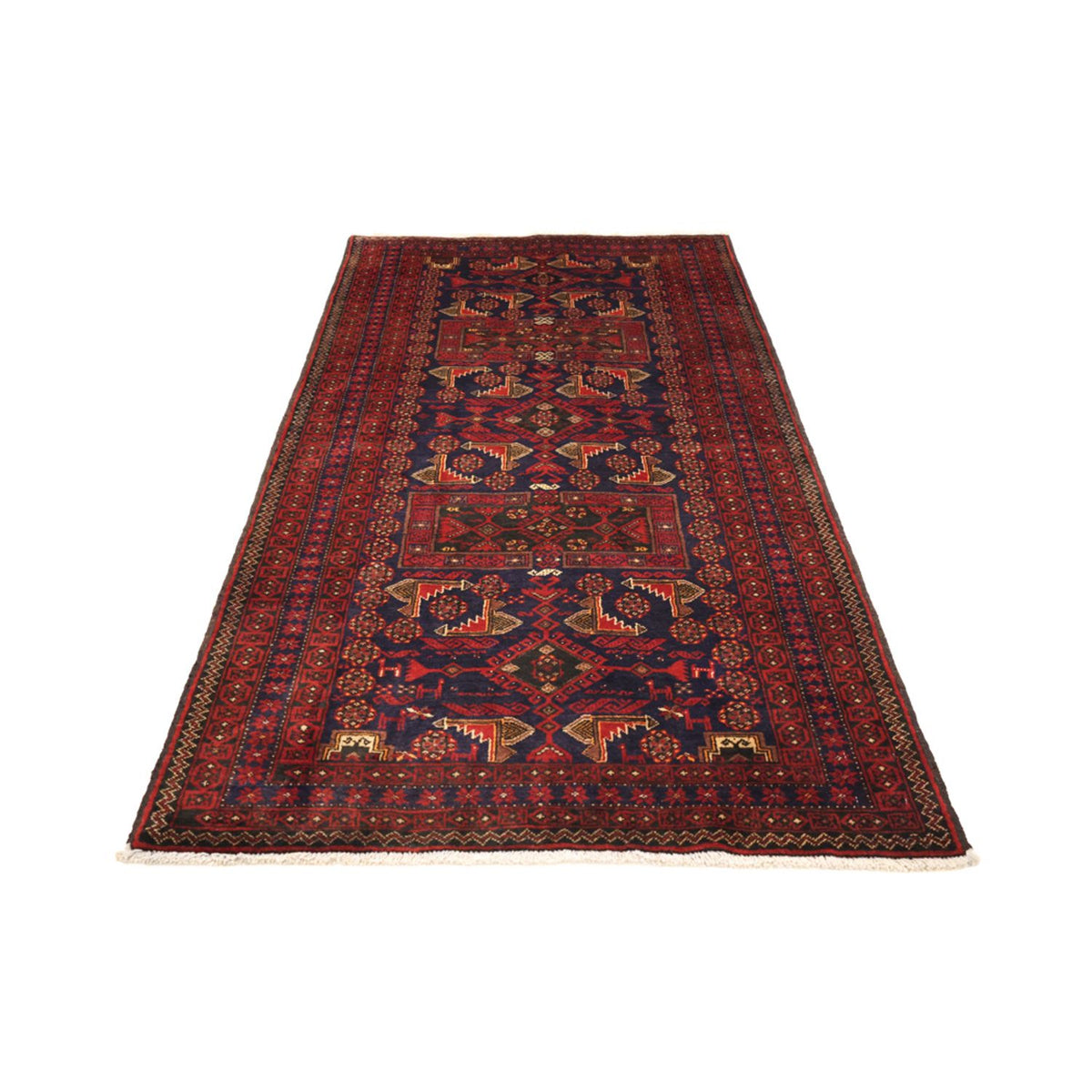 Tappeto corsia Tappeto Belutsch - 194 x 101 cm - rosso scuro