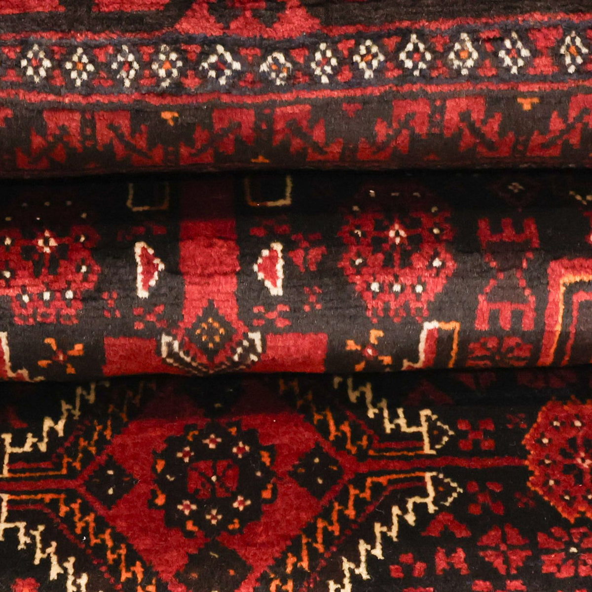Tappeto corsia Tappeto Belutsch - 201 x 97 cm - rosso scuro
