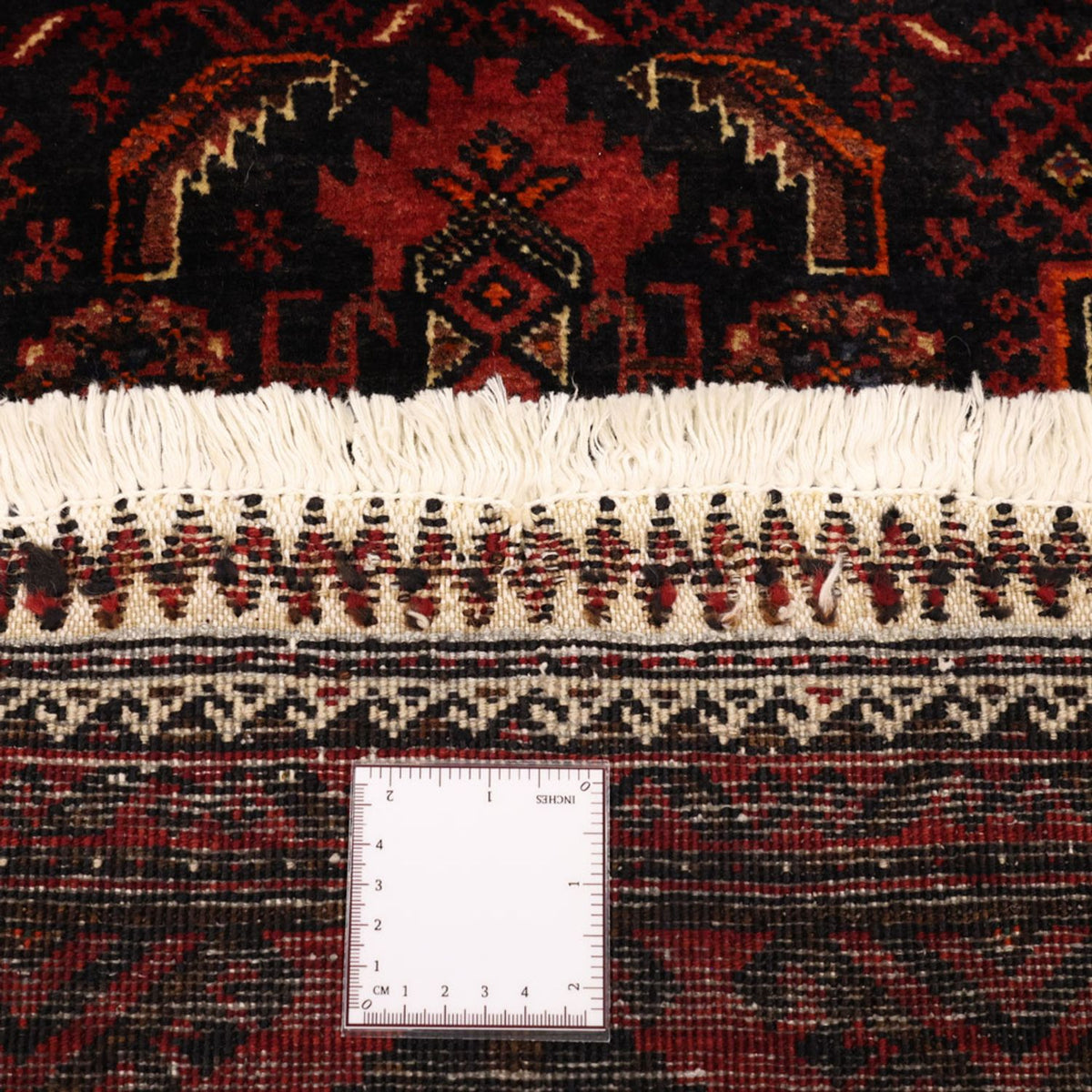 Tappeto corsia Tappeto Belutsch - 190 x 99 cm - rosso scuro