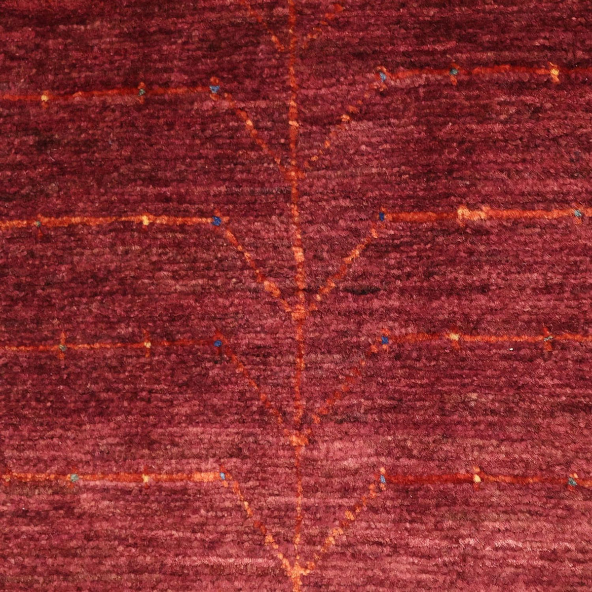 Tappeto Gabbeh - Kashkuli Persero - 130 x 81 cm - rosso scuro