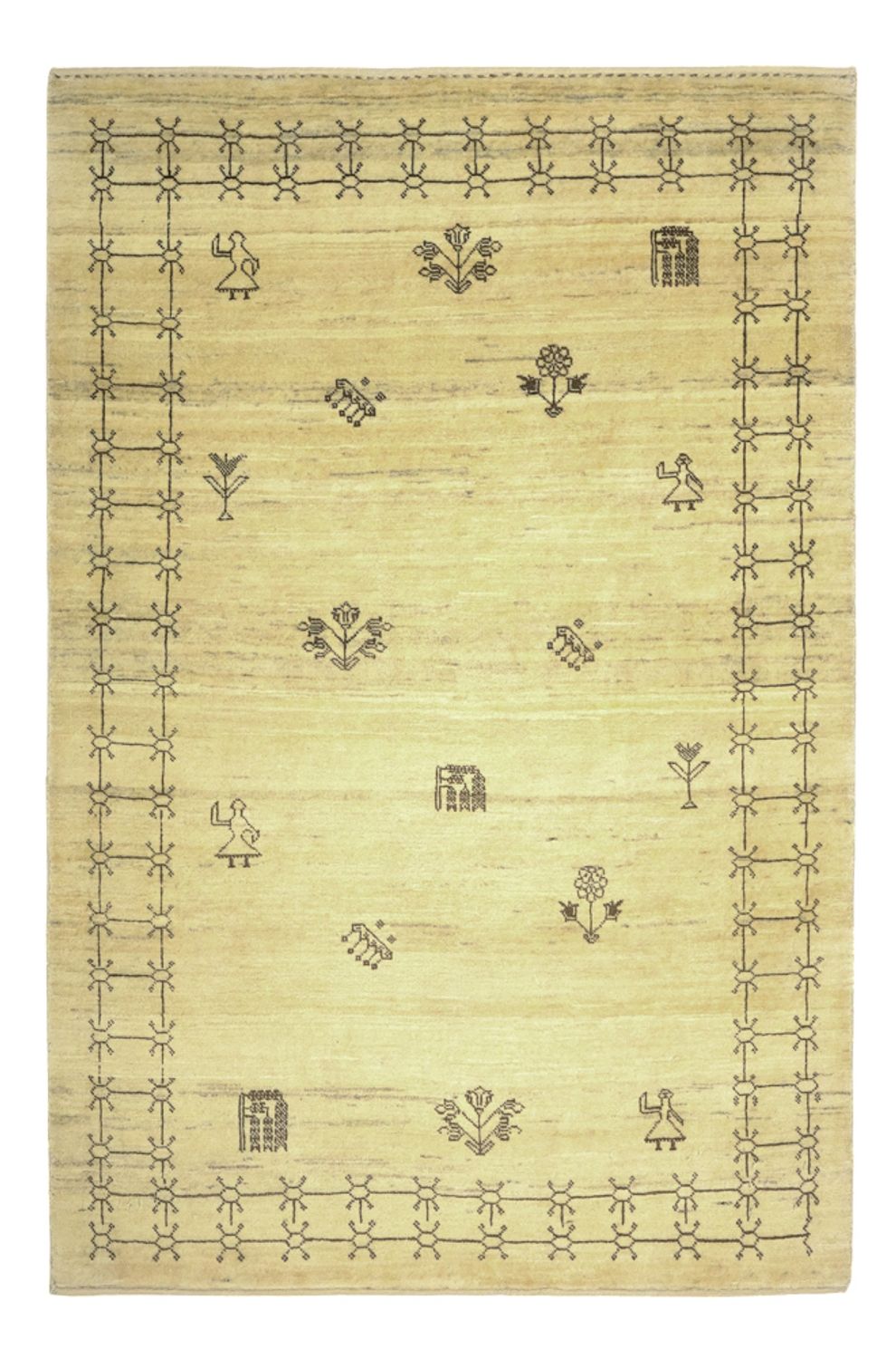 Tappeto Gabbeh - Kashkuli Persero - 150 x 101 cm - beige