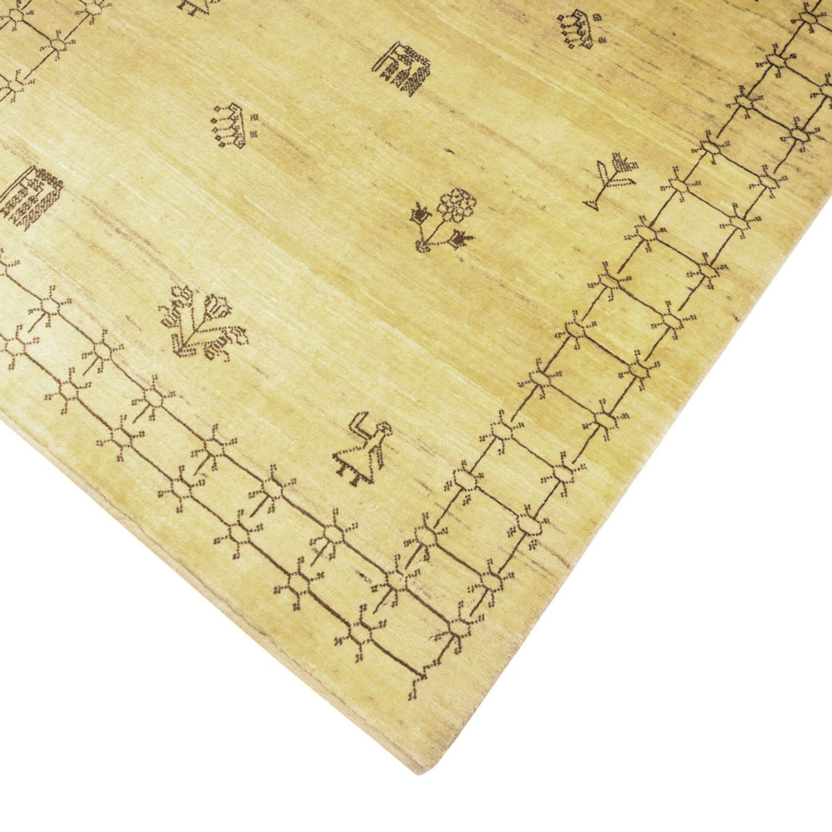 Tappeto Gabbeh - Kashkuli Persero - 150 x 101 cm - beige