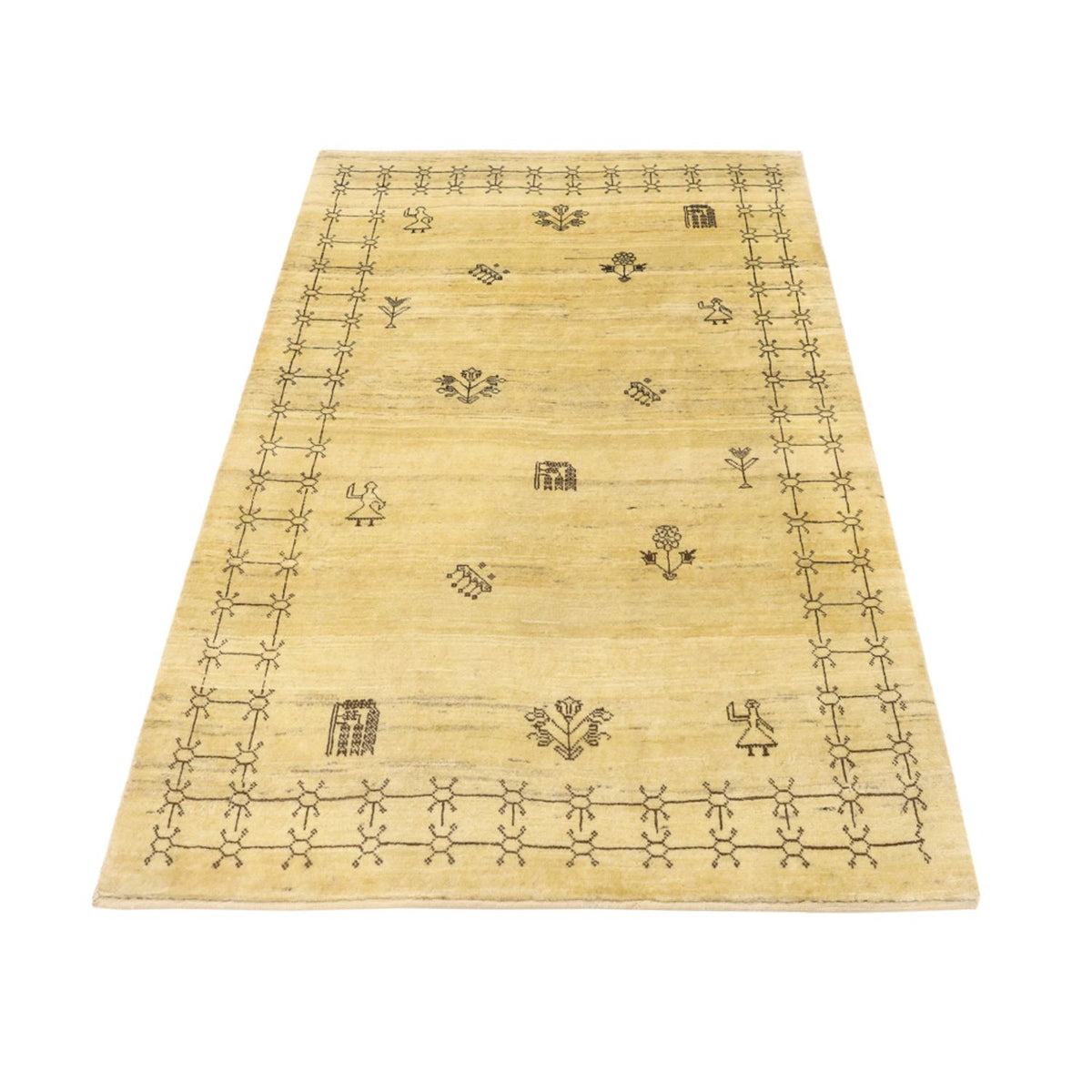 Tappeto Gabbeh - Kashkuli Persero - 150 x 101 cm - beige