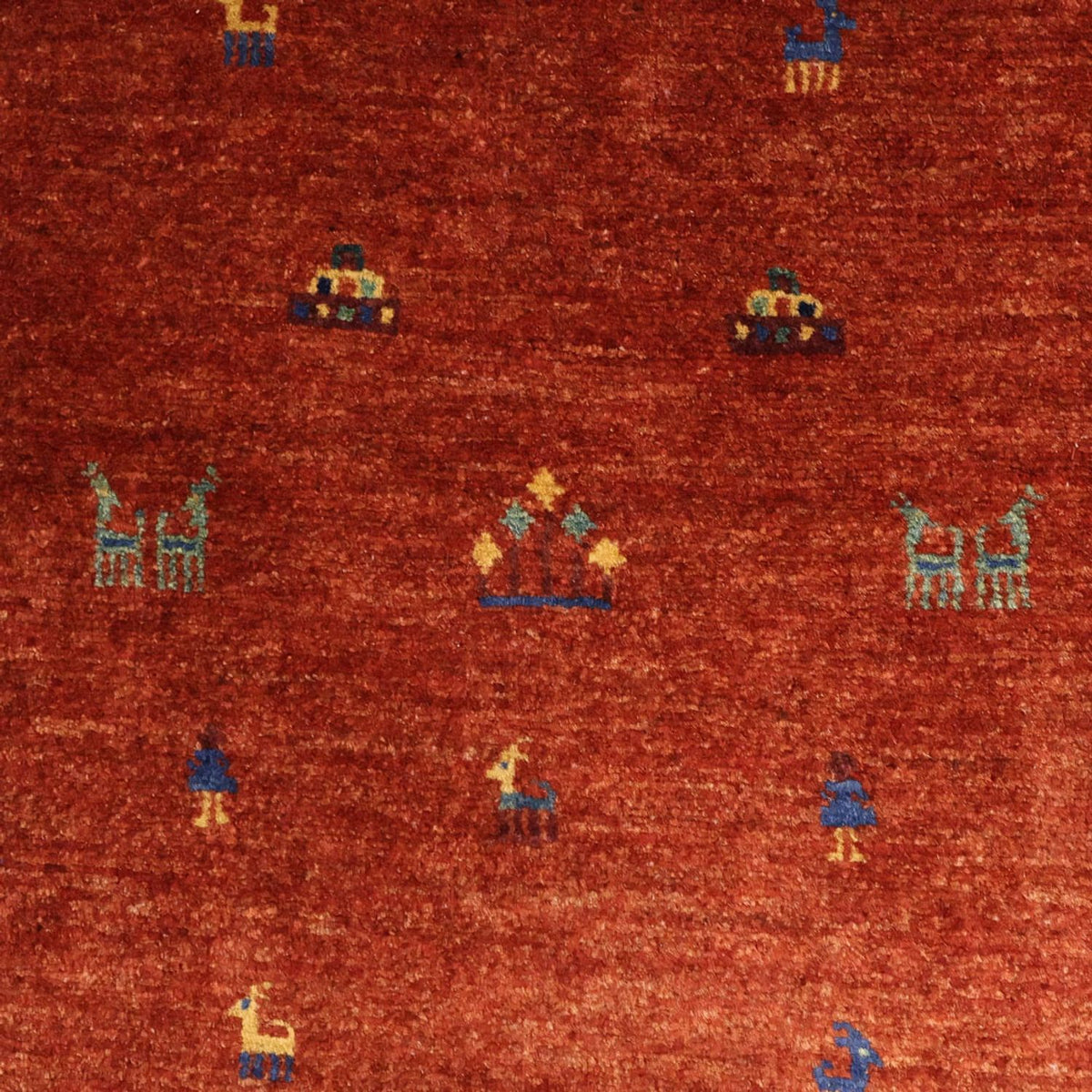 Tappeto Gabbeh - Kashkuli Persero - 157 x 104 cm - rosso