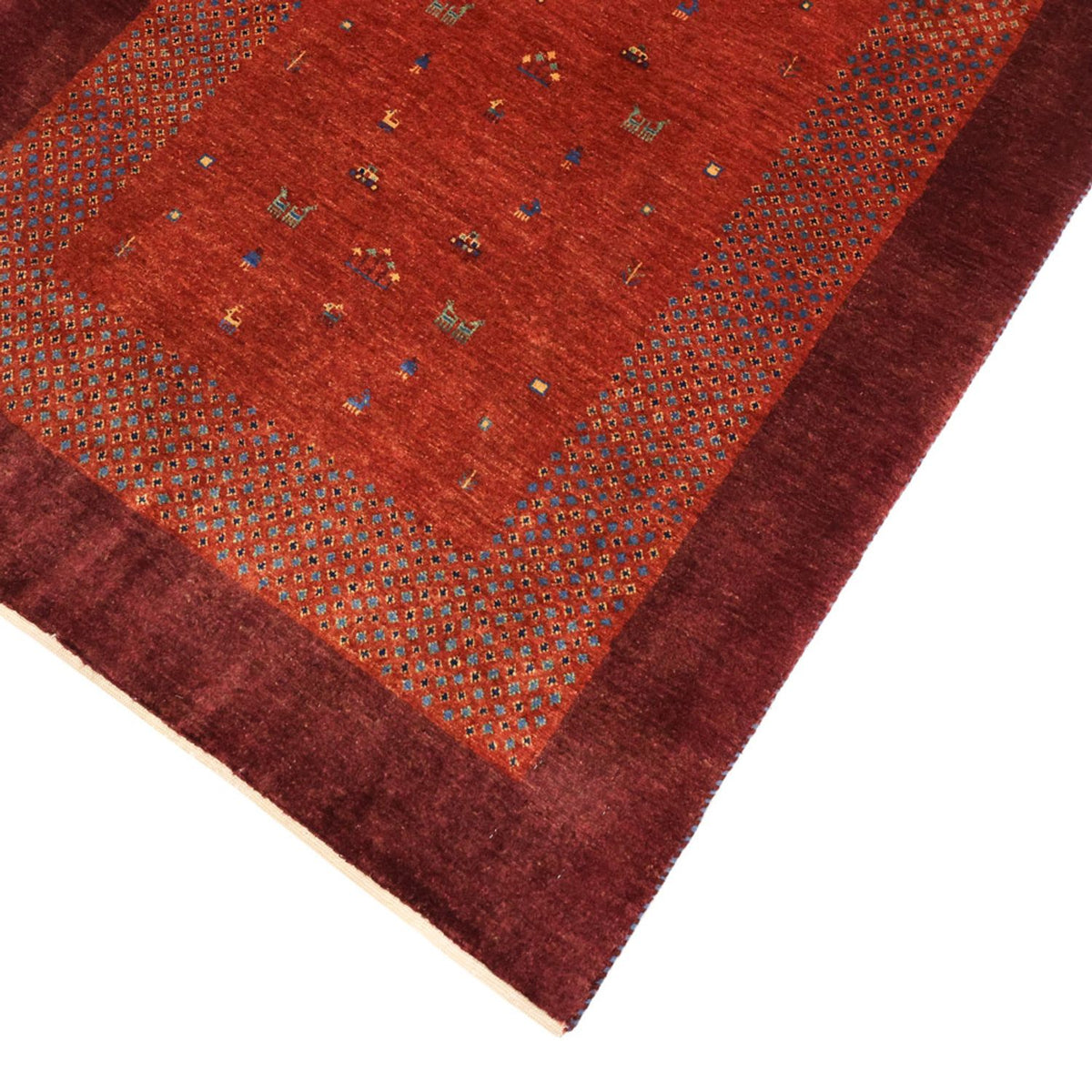 Tappeto Gabbeh - Kashkuli Persero - 157 x 104 cm - rosso