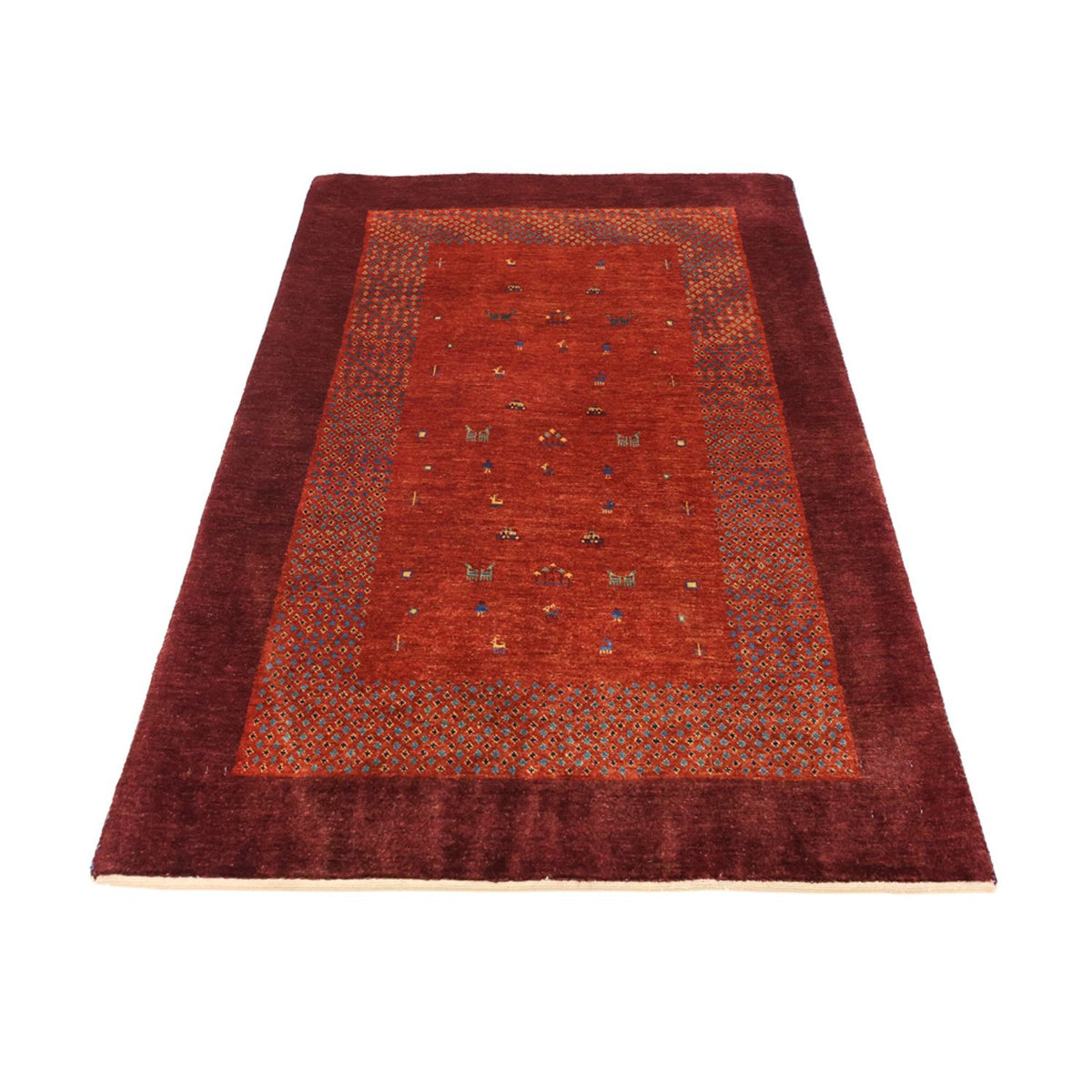 Tappeto Gabbeh - Kashkuli Persero - 157 x 104 cm - rosso