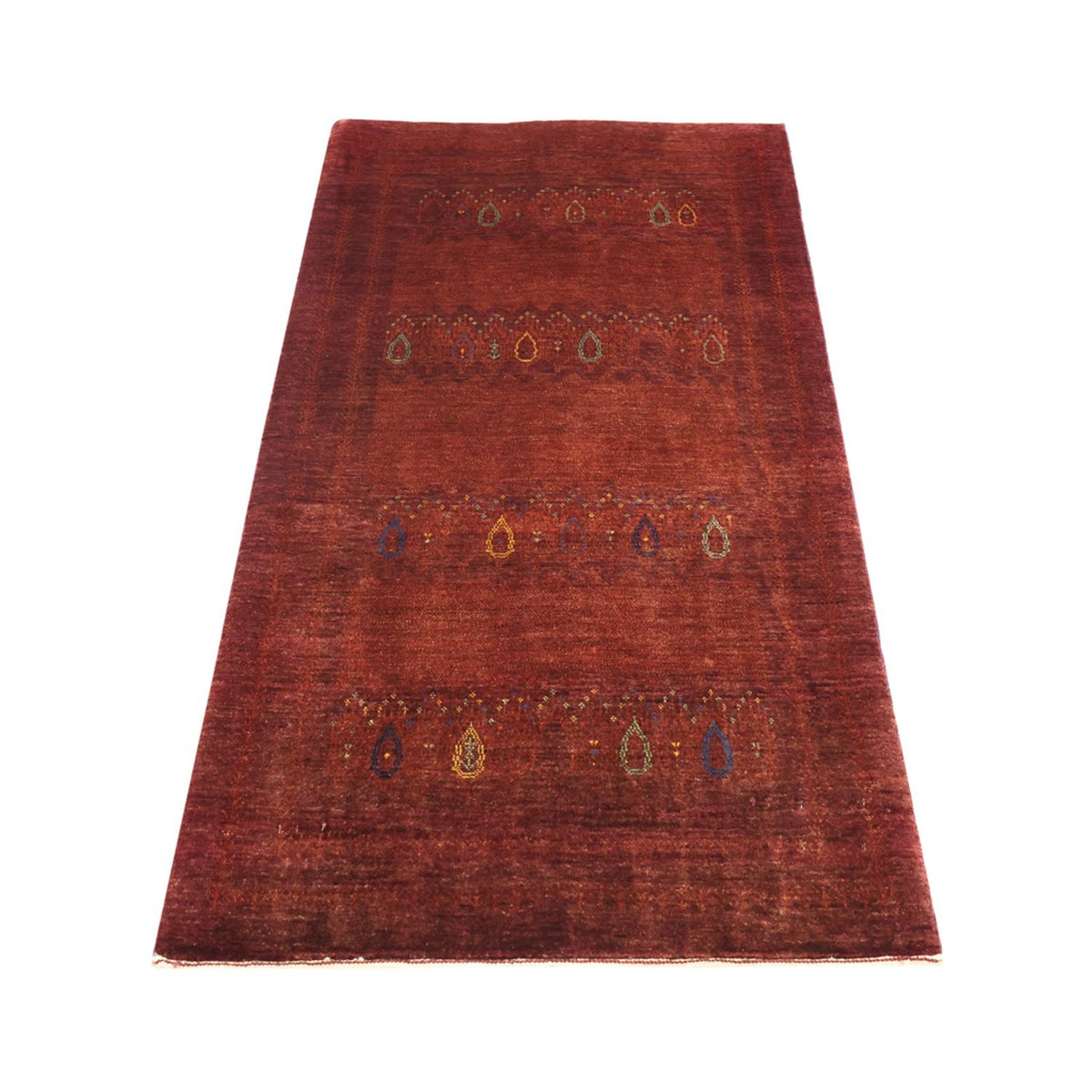 Tappeto Gabbeh - Kashkuli Persero - 155 x 80 cm - rosso scuro