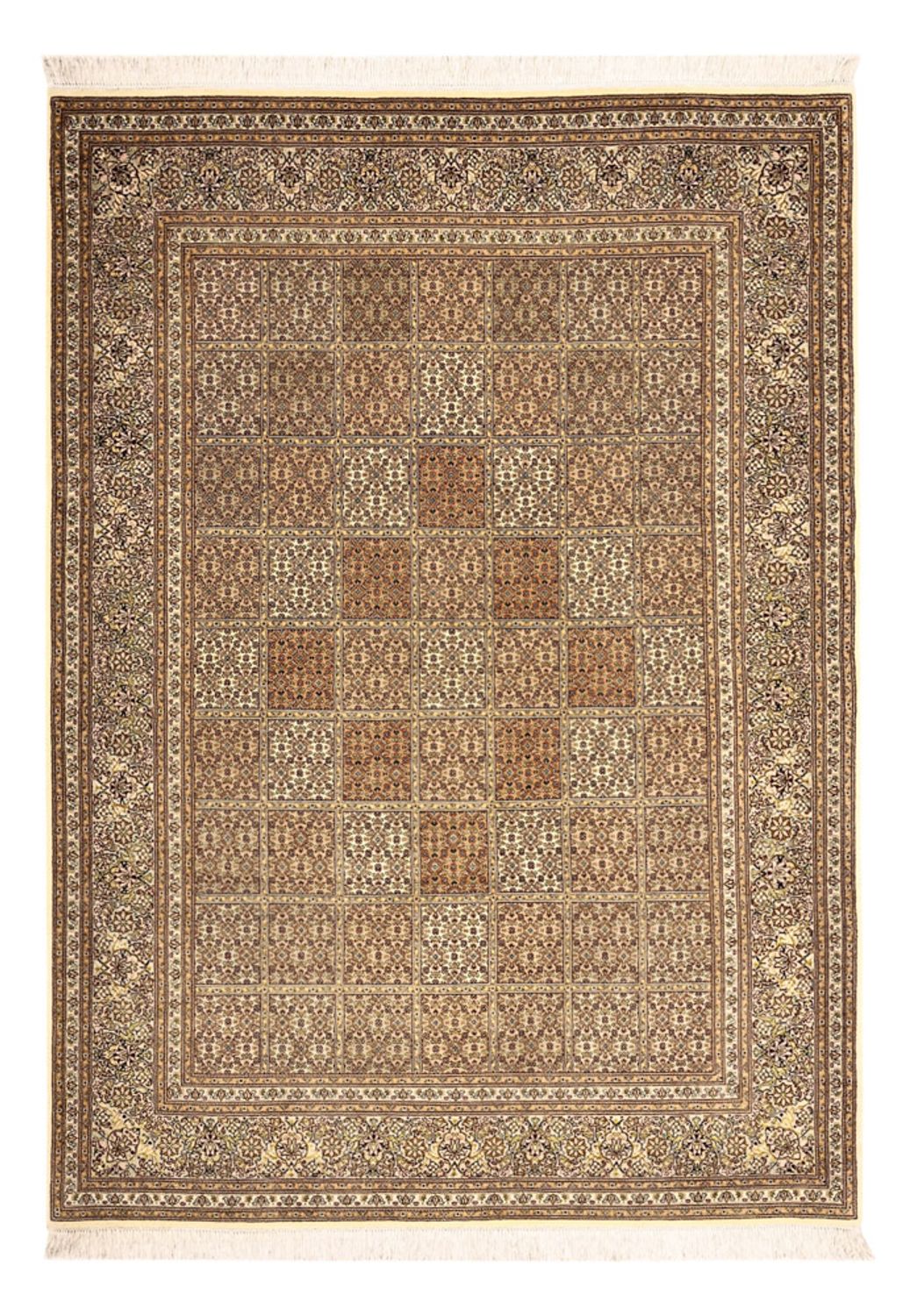 Tappeto Persero - Tabriz - Reale - 208 x 149 cm - beige scuro