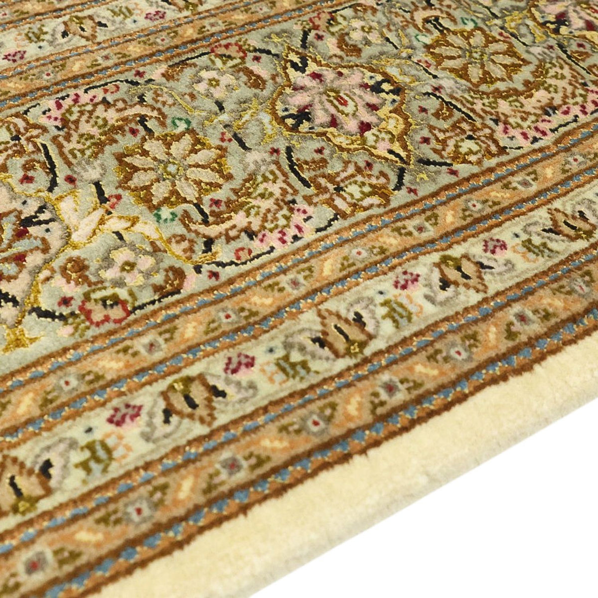 Tappeto Persero - Tabriz - Reale - 208 x 149 cm - beige scuro