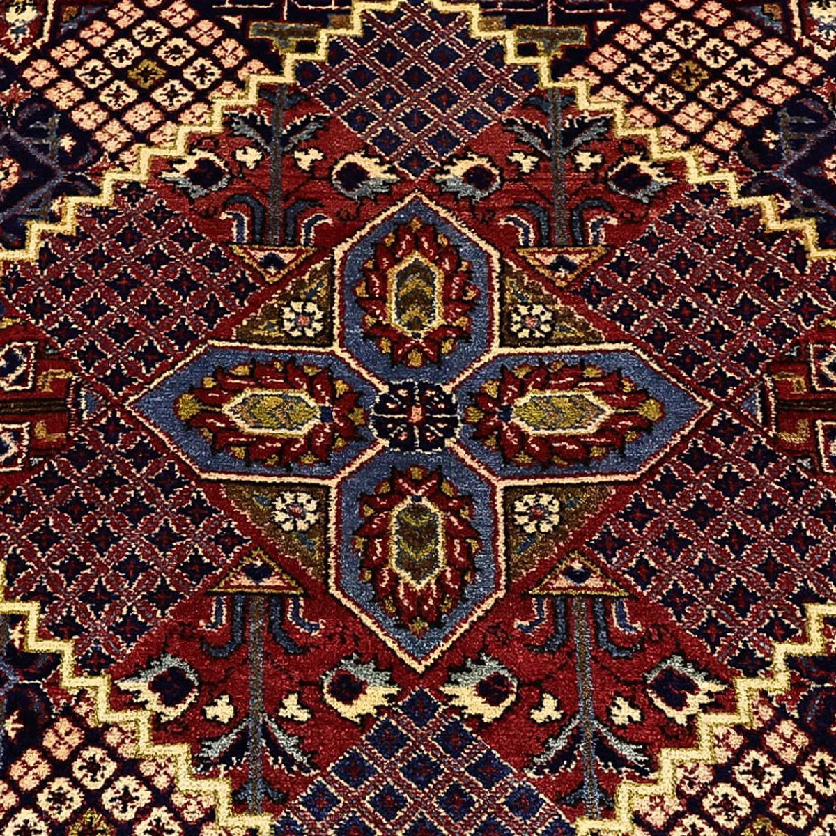 Tappeto Persero - Keshan - 211 x 143 cm - blu scuro