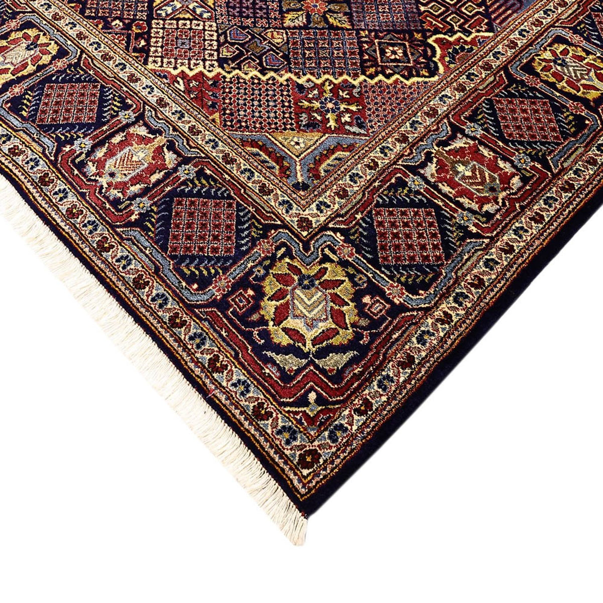 Tappeto Persero - Keshan - 211 x 143 cm - blu scuro