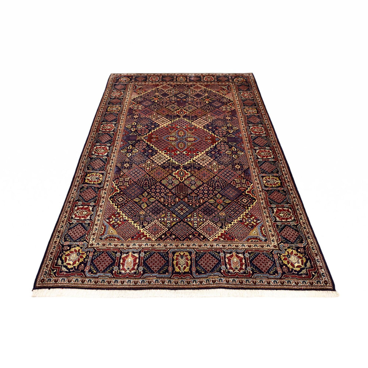 Tappeto Persero - Keshan - 211 x 143 cm - blu scuro