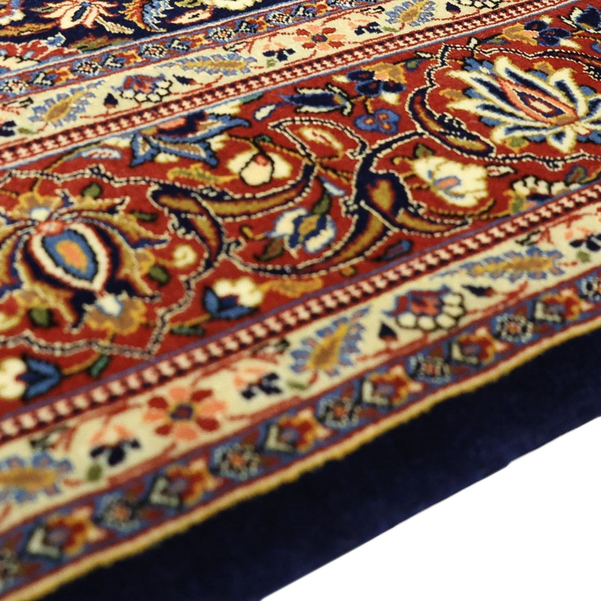 Tappeto Persero - Keshan - 203 x 132 cm - blu scuro