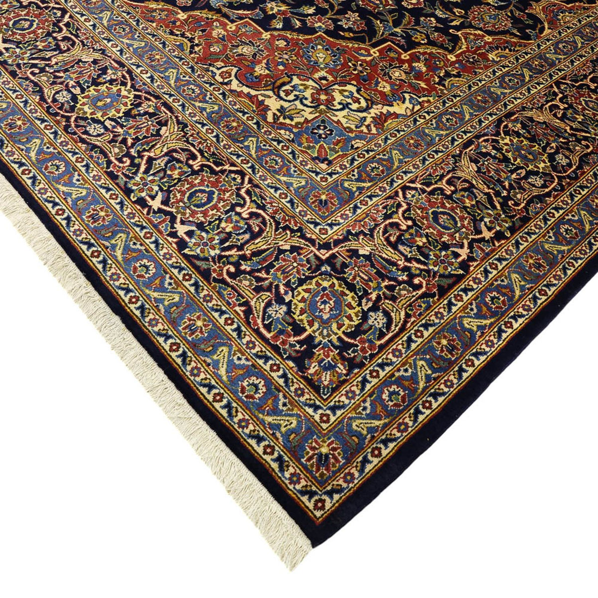 Tappeto Persero - Keshan - 321 x 221 cm - blu scuro
