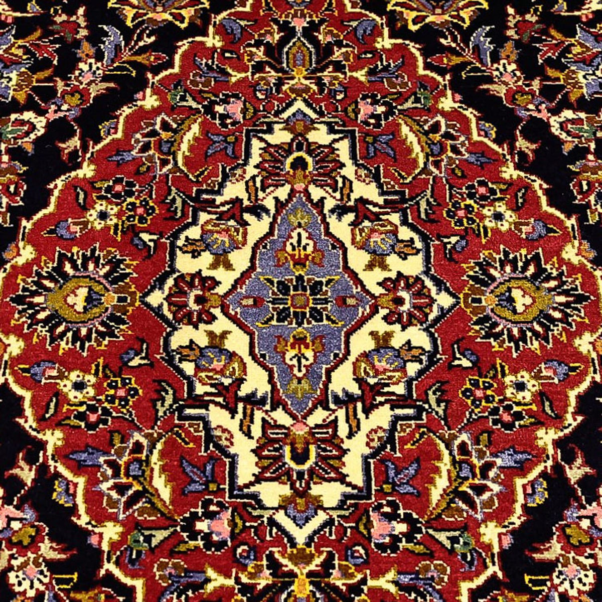 Tappeto Persero - Keshan - 208 x 139 cm - rosso scuro