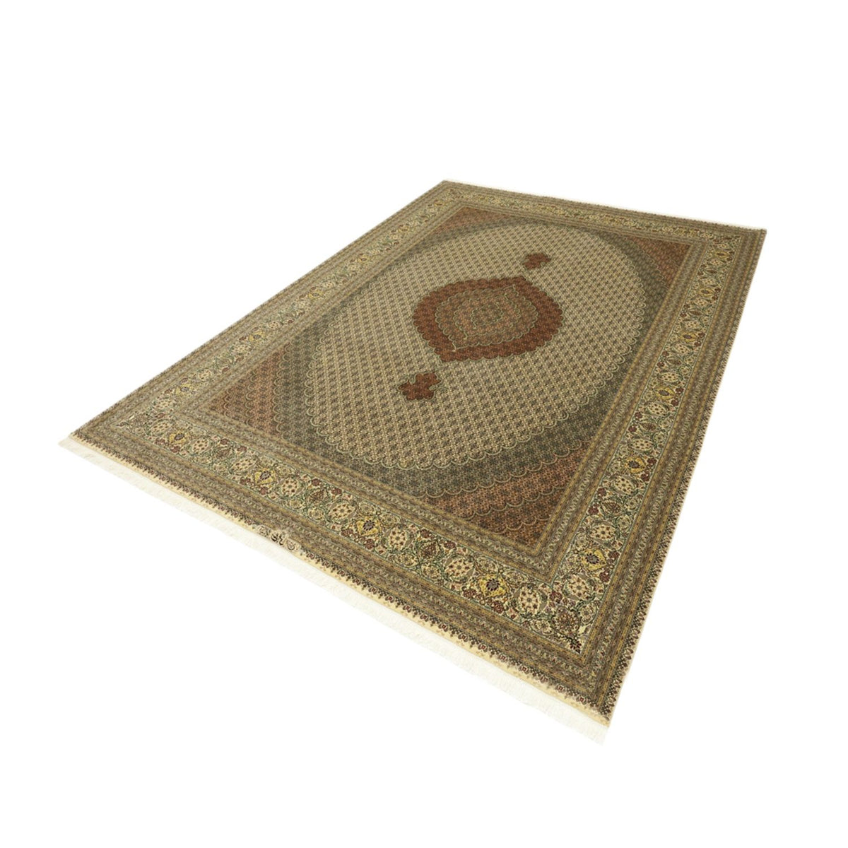 Tappeto Persero - Tabriz - Reale - Reale - 348 x 248 cm - beige chiaro