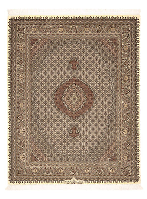 Tappeto Persero - Tabriz - Reale - Reale - 197 x 154 cm - beige scuro