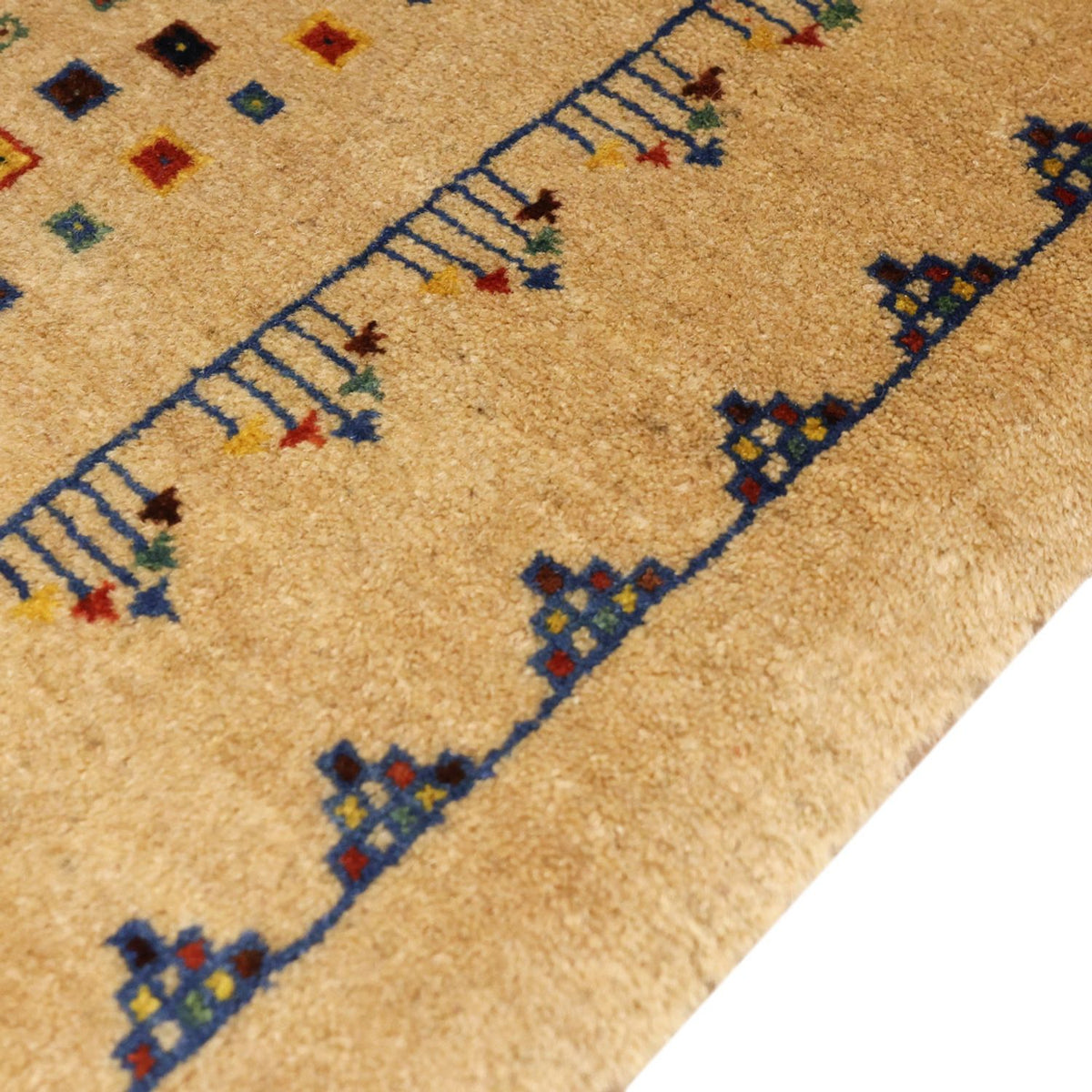 Tappeto Gabbeh - Loribaft Persero - 164 x 79 cm - oro