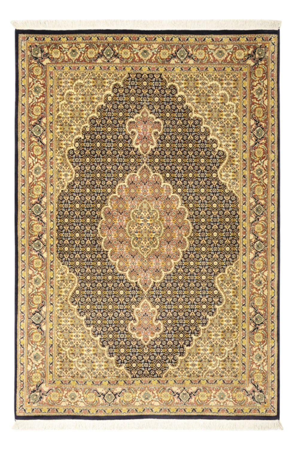 Tappeto Persero - Tabriz - Reale - 148 x 100 cm - blu scuro