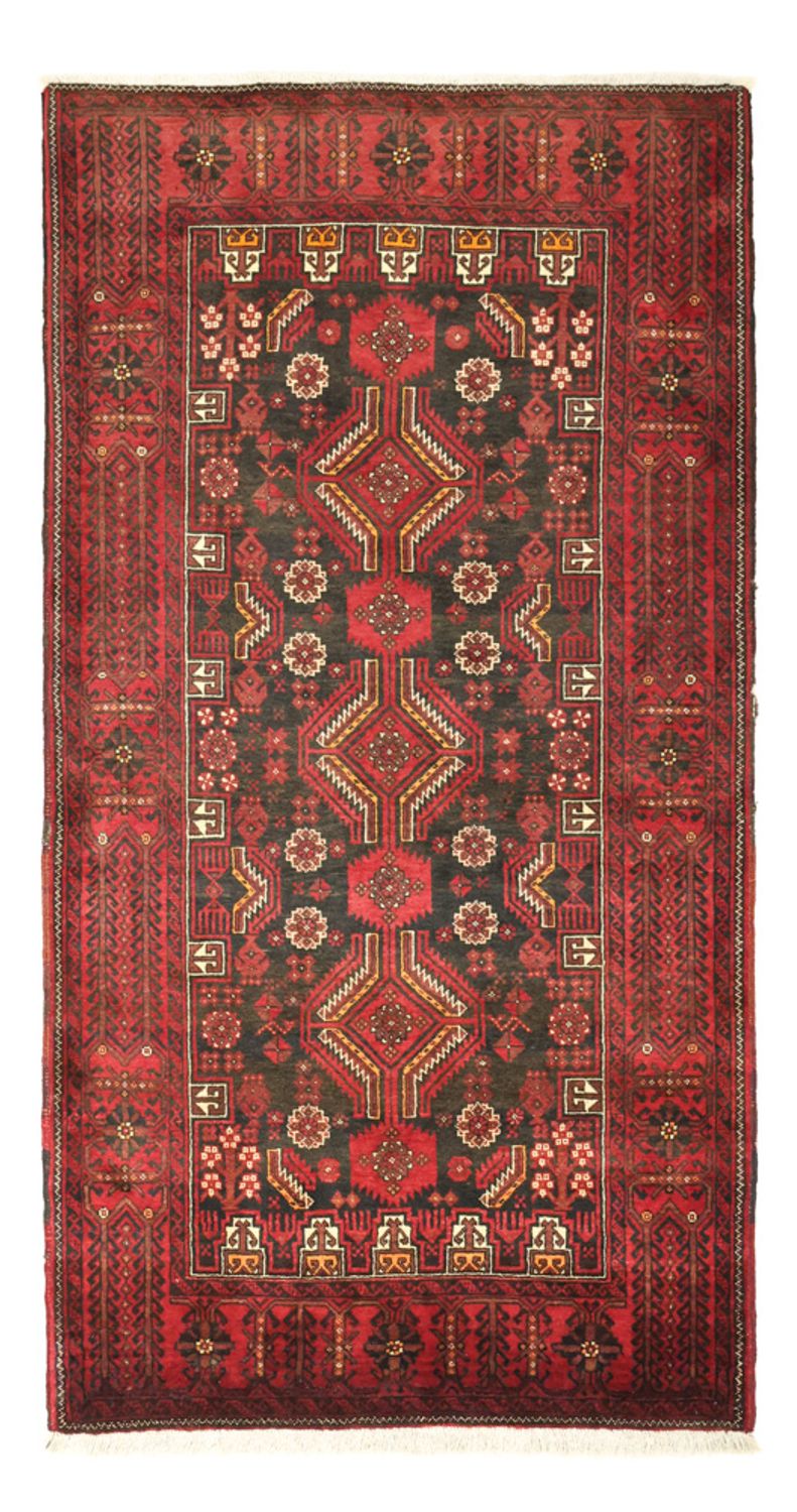 Tappeto corsia Tappeto Belutsch - 210 x 105 cm - rosso scuro