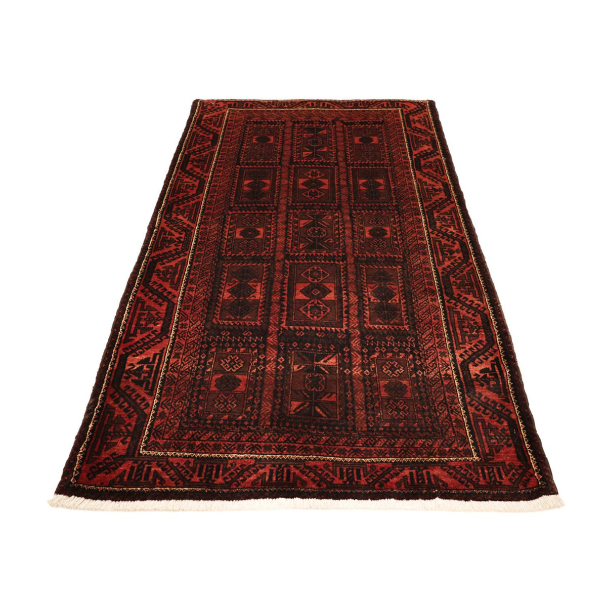 Tappeto Belutsch - 205 x 117 cm - rosso scuro