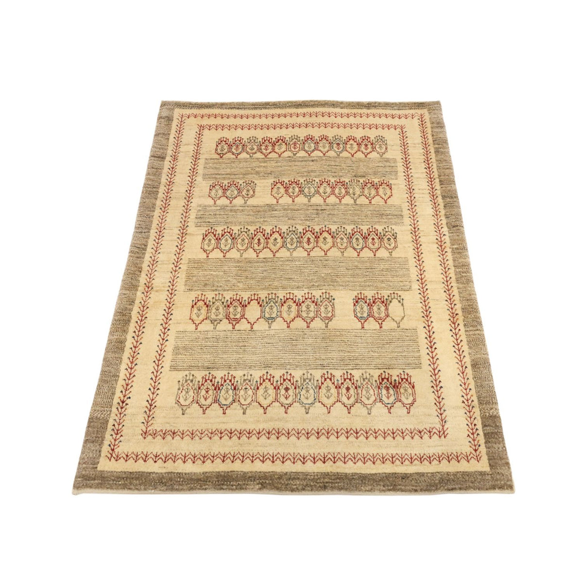Tappeto Gabbeh - Kashkuli Persero - 125 x 87 cm - beige
