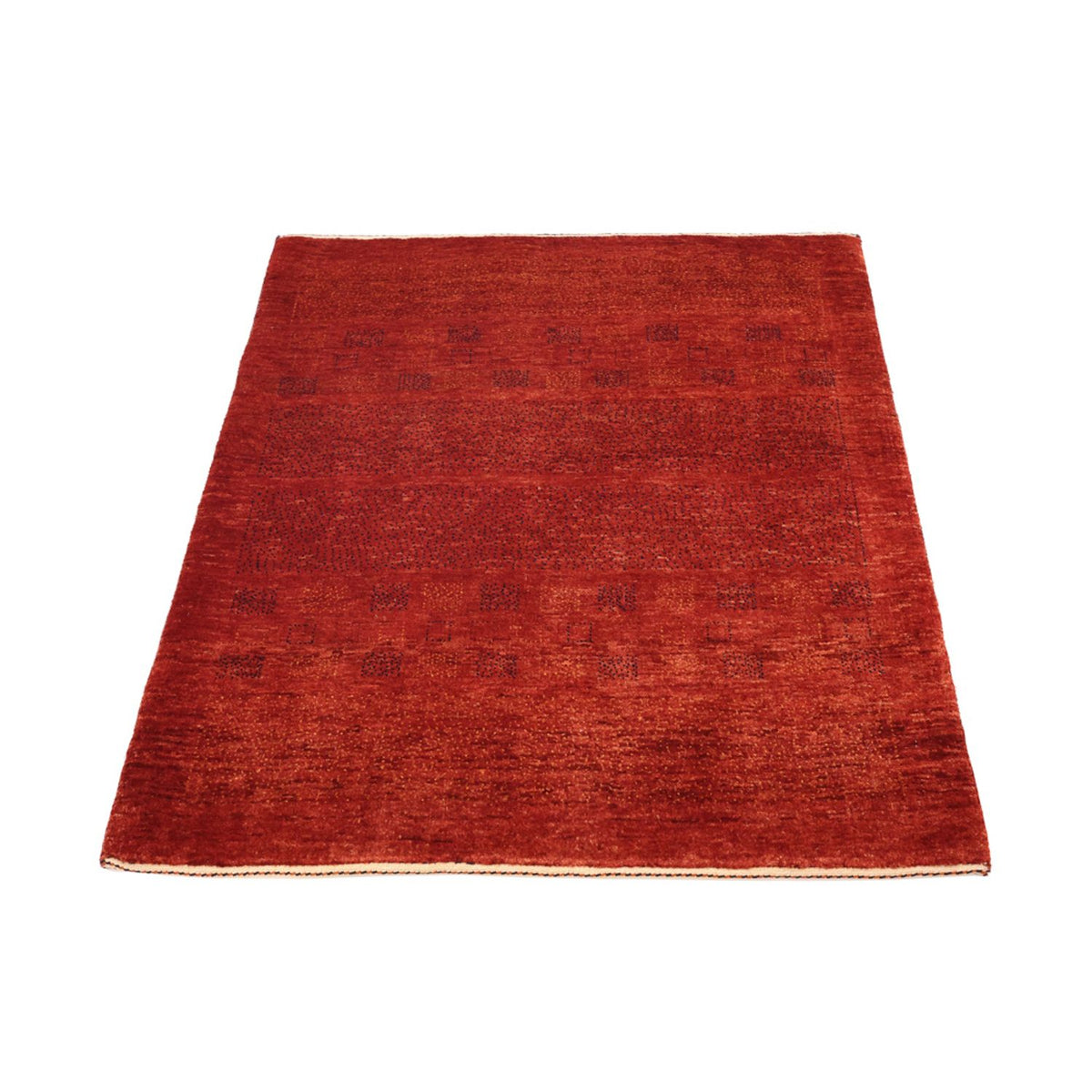 Tappeto Gabbeh - Kashkuli Persero quadrato - 112 x 101 cm - rosso scuro