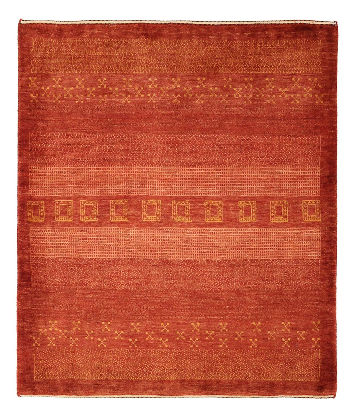 Tappeto Gabbeh - Kashkuli Persero - 113 x 97 cm - rosso