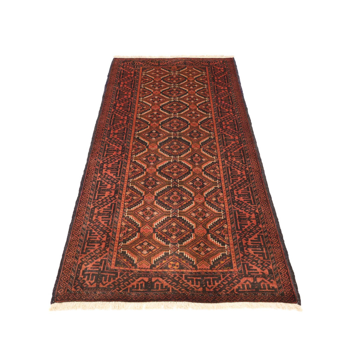Tappeto corsia Tappeto Belutsch - 192 x 98 cm - rosso scuro
