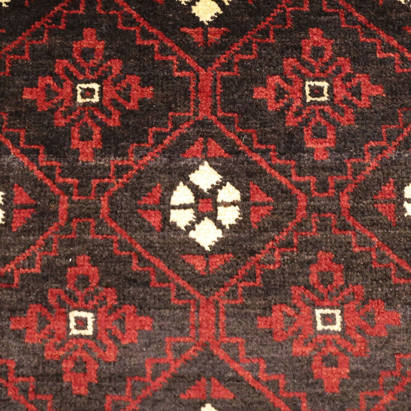 Tappeto corsia Tappeto Belutsch - 199 x 102 cm - rosso scuro