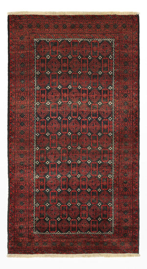 Tappeto corsia Tappeto Belutsch - 196 x 107 cm - rosso scuro